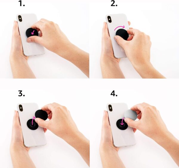 Crypto Millionaire Loading Funny Bitcoin Gift PopSockets Swappable Black - Image 4