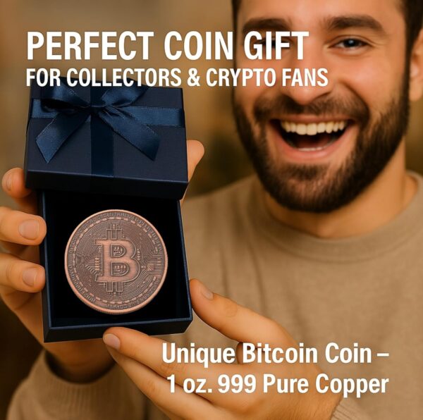 Bitcoin Coin | Copper 1 oz.999 Pure | Gifts for Collectors &... - Image 8