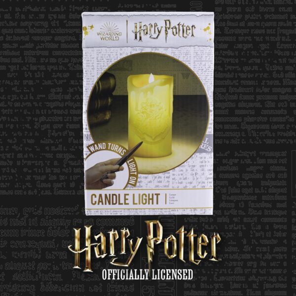 Paladone Harry Potter Hogwarts LED Candle with Wand Remote - Officially White - Image 8
