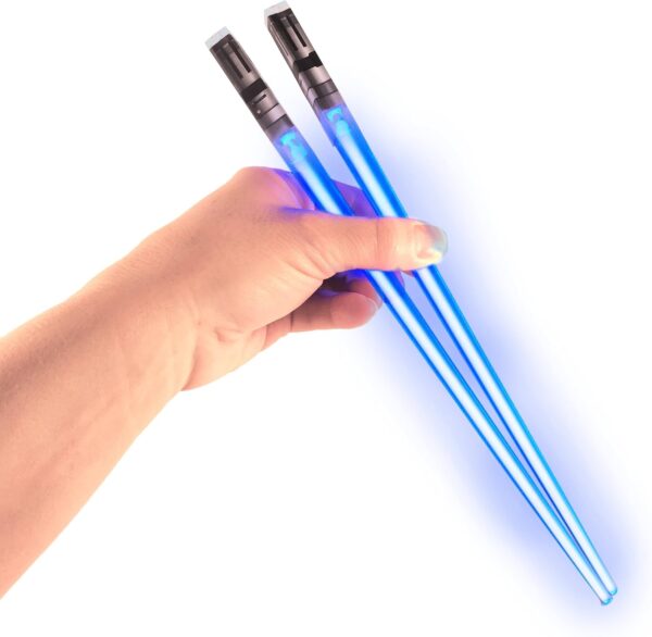 Lightsaber Chopsticks Light Up - LED Glowing Saber Star 1 pairs, Blue