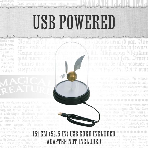 Harry Potter Levitating Golden Snitch Light, Touch Activated Standard, Gold - Image 3