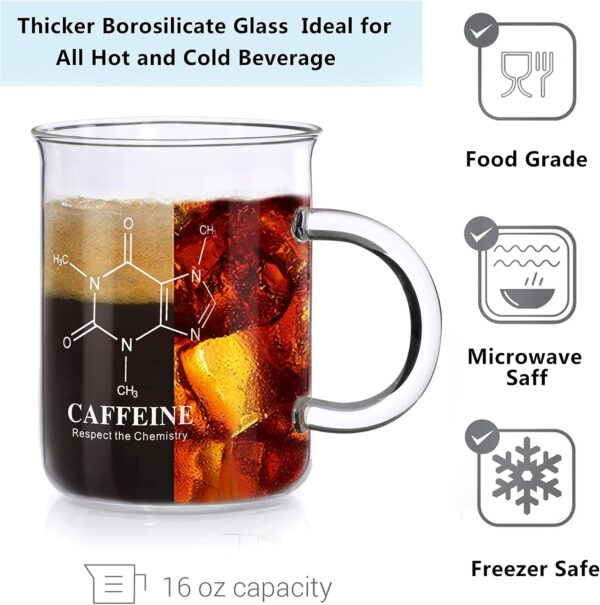 Caffeine Beaker Mug, Molecule Mug - Chemistry 1 Count (Pack of 1), 1 - Image 3