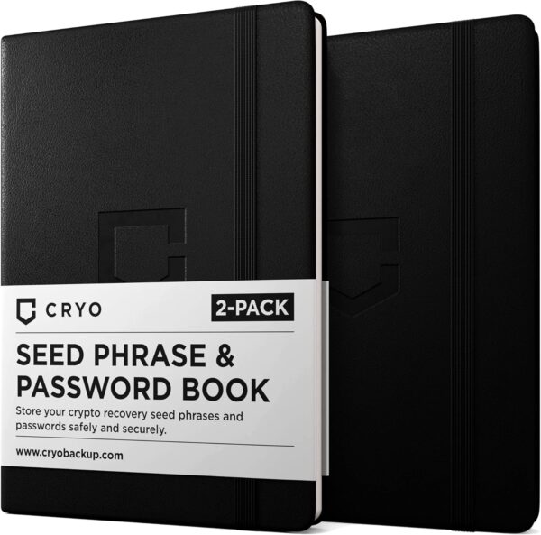 CRYO Crypto Seed Phrase Storage Waterproof Notebook - Bitcoin Recovery...
