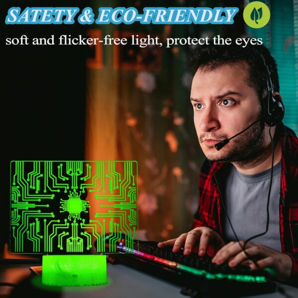 Geeky Computer Gifts, Gift for Coders, Cybersecurity Geek 3D Illusion Color 2 - Image 4