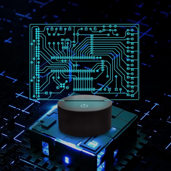Geeky Gifts, Computer Geekery PCB Lamp 16 Colors Changing Touch & Multicolor - Image 4
