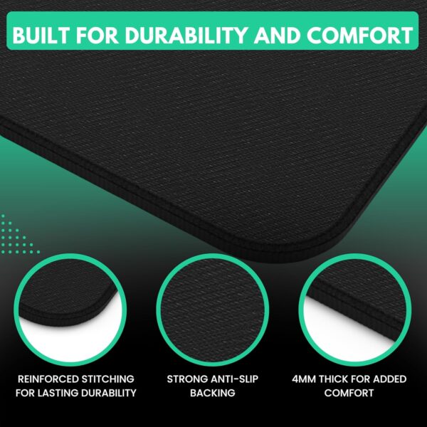 Crypto Trading Mat for Desk - Mouse Pad with 15.5" × 31", White - Image 5