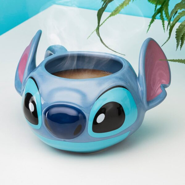 Disney Lilo and Stitch Officially Licensed Oversized Coffee Mug, Heat Blue - Image 2
