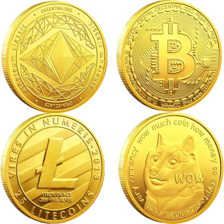 Bitcoin (BTC) Ethereum (ETH) Litecoin (LTC) Dogecoin (Doge) Commemorative...