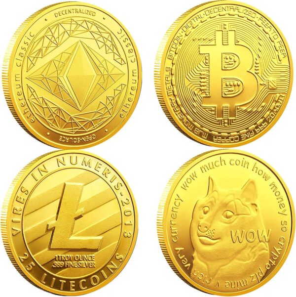 Bitcoin (BTC) Ethereum (ETH) Litecoin (LTC) Dogecoin (Doge) Commemorative...
