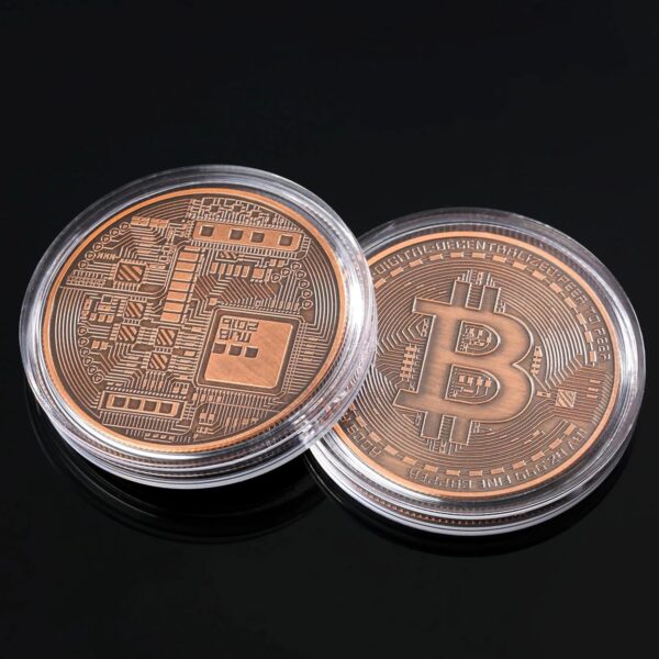 Bitcoin Coins | 2X Copper Coin 1 oz.999 Pure | Gifts for Collectors &... - Image 4