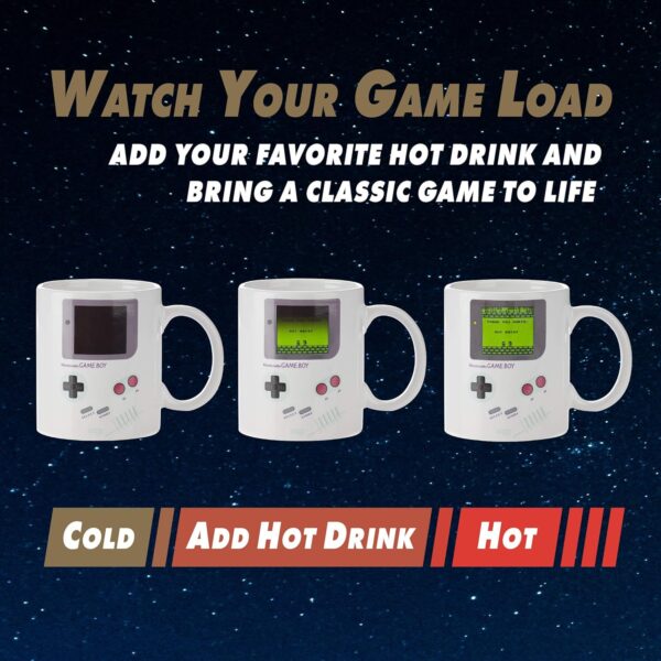 Paladone Gameboy Heat Changing Coffee Mug - Gift 1 Count (Pack of 1), Black - Image 3