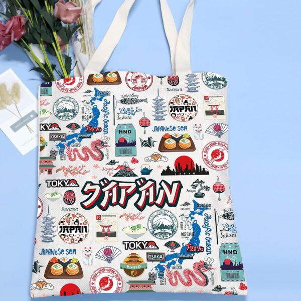 VAMSII Japan Souvenir Tote Bag - Japanese Themed Travel Gift - Image 2