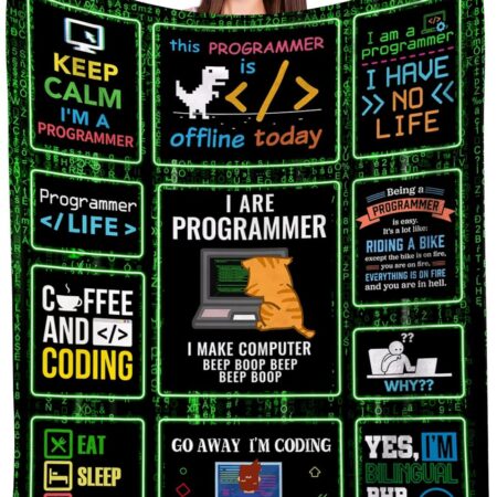 Programmer Blanket, Coding Computer for Men 60"x50",