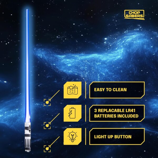 Lightsaber Led Light Up Chopsticks (2-Pairs, Blue & Red) & Red - Image 5
