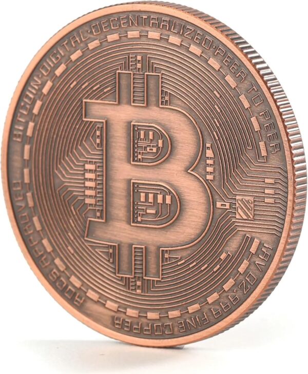 Bitcoin Coin | Copper 1 oz.999 Pure | Gifts for Collectors &... - Image 3