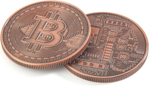 Bitcoin Coins | 2X Copper Coin 1 oz.999 Pure | Gifts for Collectors &... - Image 2