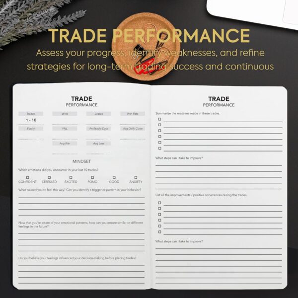 My Trading Journal - Premium Log Book for Stock Market, A5, Black - Image 7