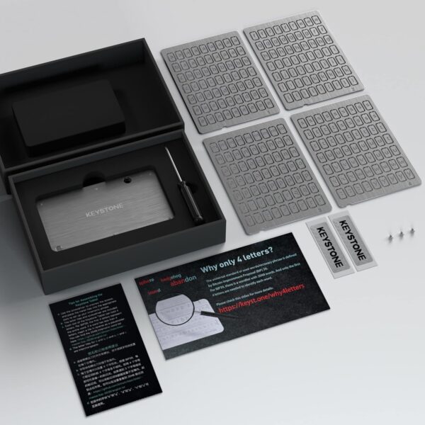 KEYSTONE Crypto Seed Storage, Cryptosteel Capsule Metal Keystone Tablet - Image 5