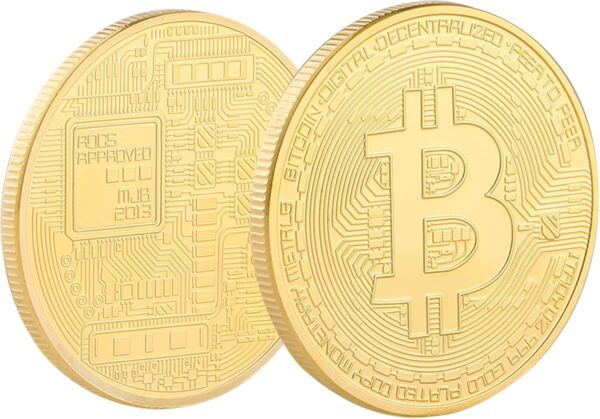 Crypto Coin Set with Display Case Bitcoin Showcase, Physical - Image 3