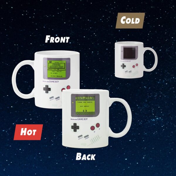 Paladone Gameboy Heat Changing Coffee Mug - Gift 1 Count (Pack of 1), Black - Image 2