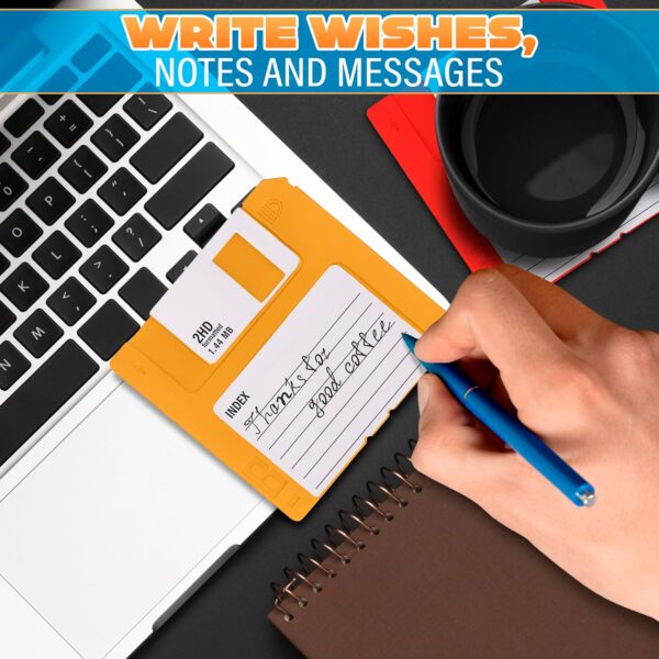 6 Pcs Floppy Disk Coaster - 6 Bright Colors Pack of 3.54x3.54x0.2 - Image 9