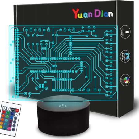 Geeky Gifts, Computer Geekery PCB Lamp 16 Colors Changing Touch & Multicolor