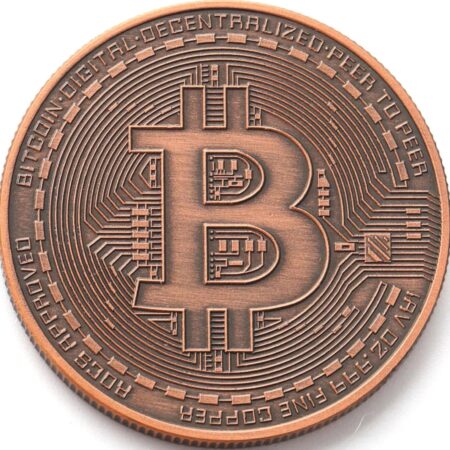 Bitcoin Coin | Copper 1 oz.999 Pure | Gifts for Collectors &...