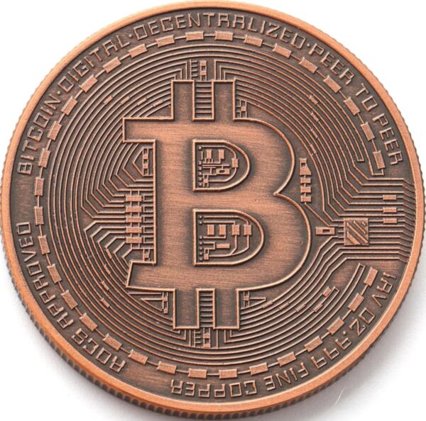 Bitcoin Coin | Copper 1 oz.999 Pure | Gifts for Collectors &...