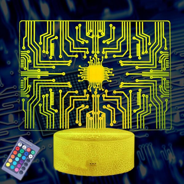 Geeky Computer Gifts, Gift for Coders, Cybersecurity Geek 3D Illusion Color 2