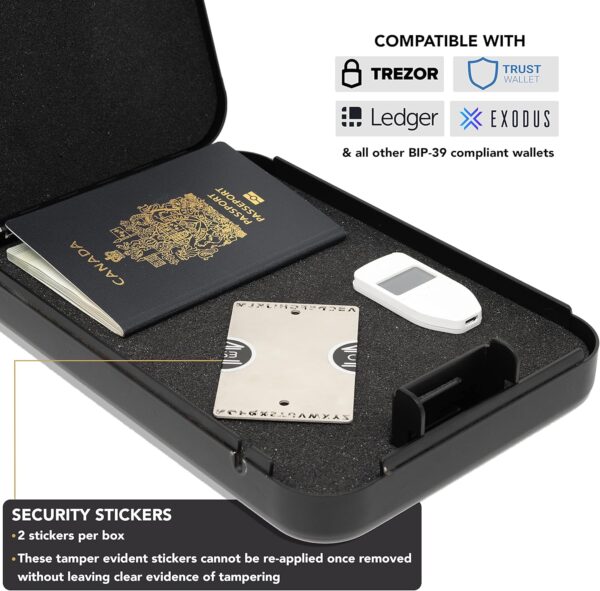 Crypto Seed Bank - Steel Backup Wallet - Precise Engraving for Bitcoin Seed... - Image 5