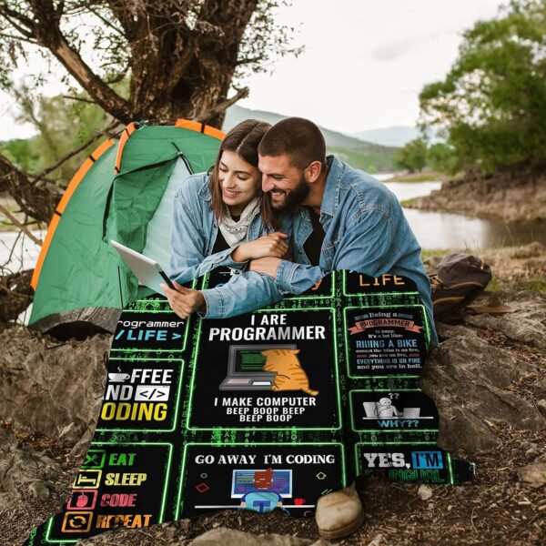 Programmer Blanket, Coding Computer for Men 60"x50", - Image 6