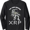 XRP To The Moon Ripple Crypto Gifts Bitcoin HODL Coin Long Small, Black