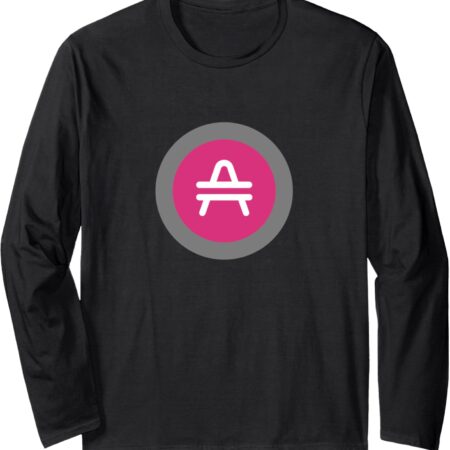 Amp AMP Grey Cryptocurrency Crypto Trader Gift Long Sleeve Small, Black