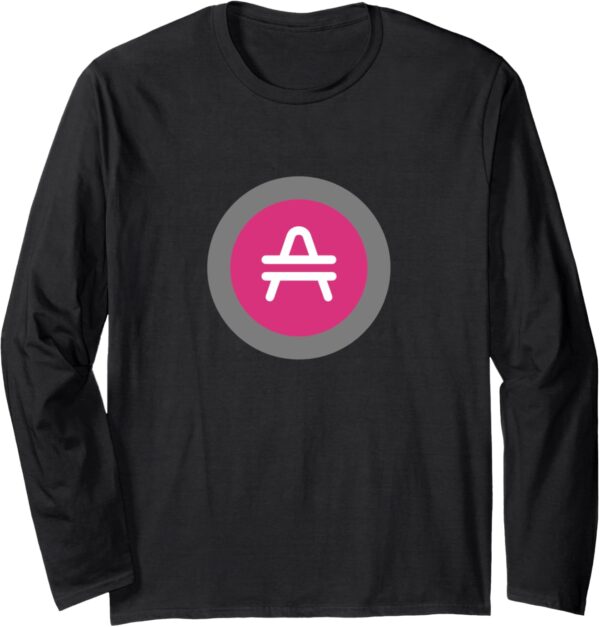 Amp AMP Grey Cryptocurrency Crypto Trader Gift Long Sleeve Small, Black