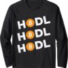 Bitcoin HODL - Funny Crypto Gift For Men & Women Long Sleeve Small, Black