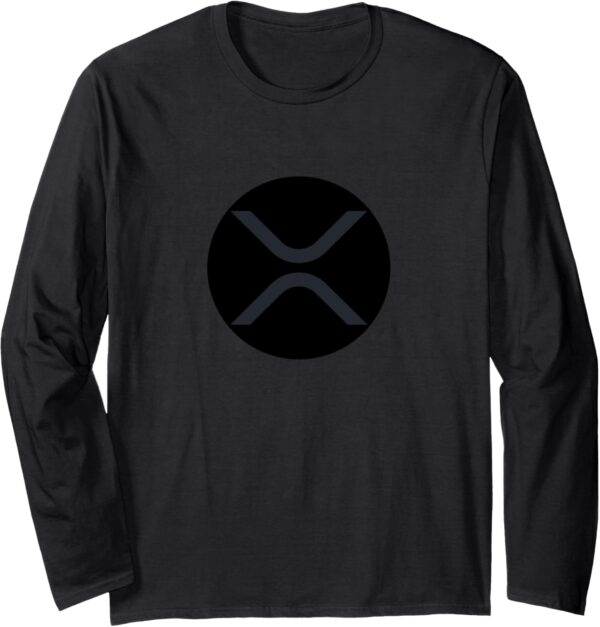 Xrp XRP Black Cryptocurrency Crypto Trader Gift Long Sleeve Small,
