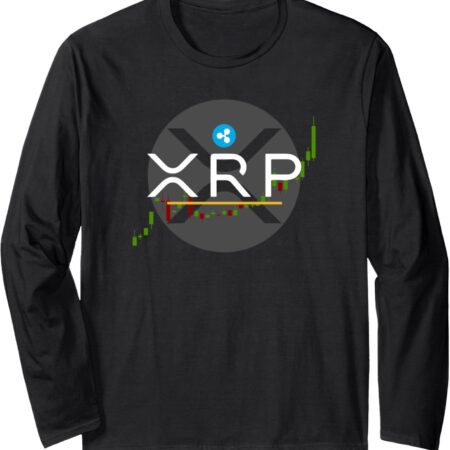 XRP Ripple Cryptocurrency Crypto Gift for Men Women Long Sleeve Small, Black
