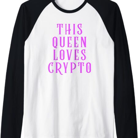 Womens Crypto Queen Cryptocurrency Gift For Women Female Small, Black/White