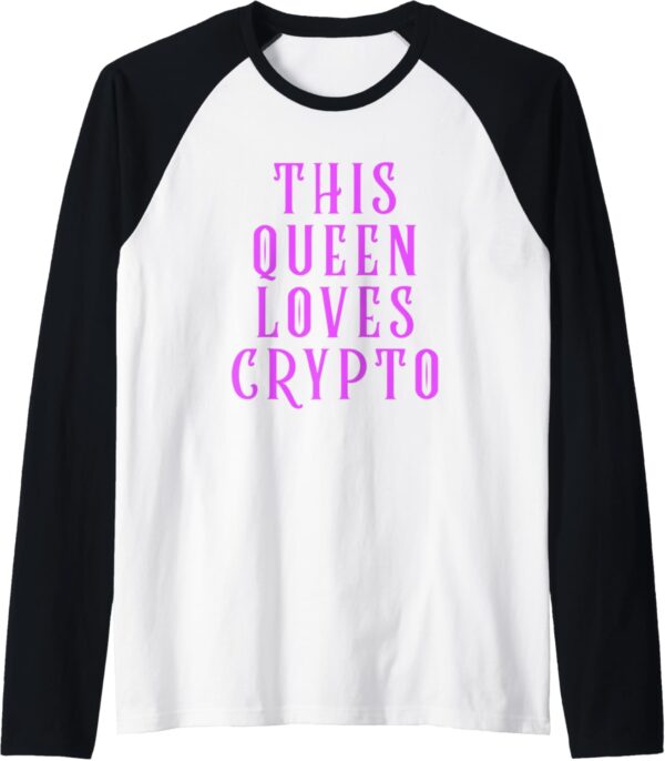 Womens Crypto Queen Cryptocurrency Gift For Women Female Small, Black/White