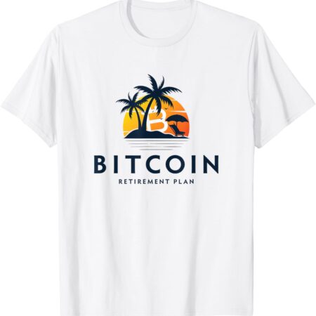 Bitcoin My Retirement Plan, Funny Investing T-Shirt Small, White
