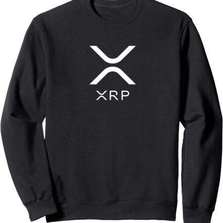 XRP Crypto Gift Cryptocurrency Blockchain Community Sweatshirt Small, Black
