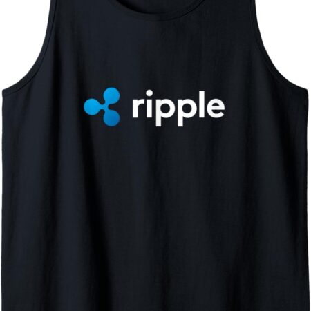 Ripple XRP Logo Crypto Trading Trader Gift Cryptocurrency Tank Small, Black