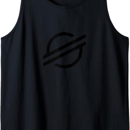 Stellar XLM Cryptocurrency Crypto Trader Gift Decentralized Tank Small, Black