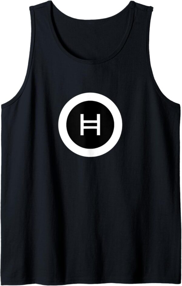 Hedera Hashgraph HBAR White Crypto Trader Gift Tank Top Small, Black