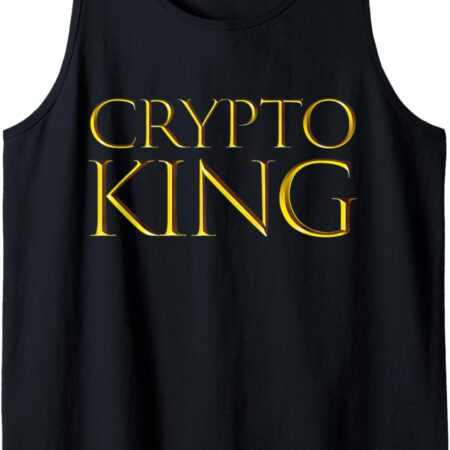 Mens Crypto King - Blockchain Gift For Cryptocurrency Miners Small, Black