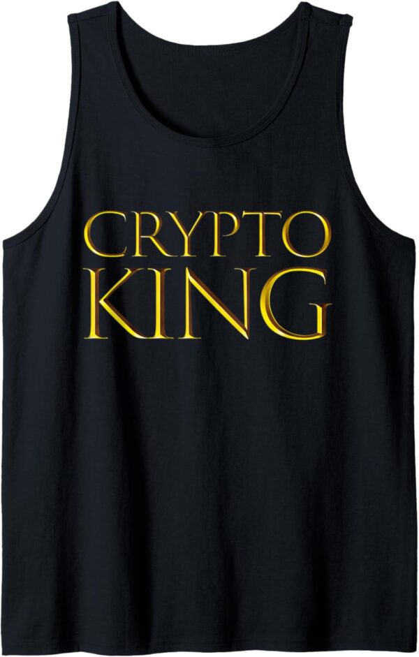 Mens Crypto King - Blockchain Gift For Cryptocurrency Miners Small, Black