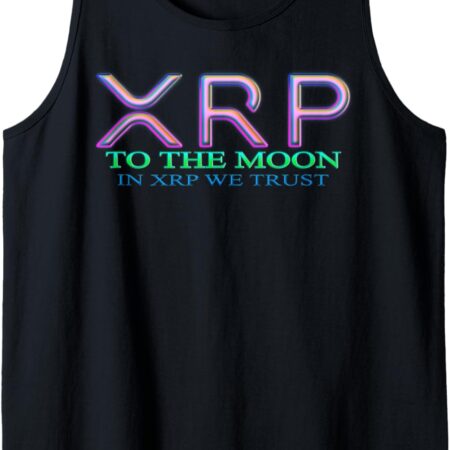 XRP Cryptocurrency Crypto Gift Tank Top Small, Black