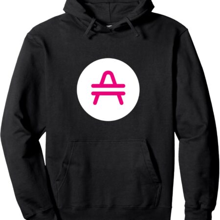 Pink Blockchain Pullover Hoodie Small, Black