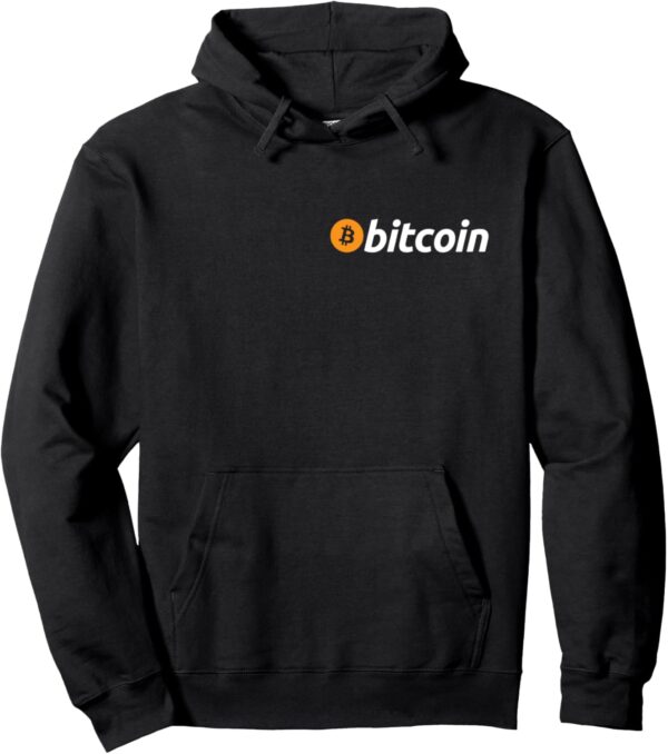 Bitcoin Logo: Crypto Enthusiast Pullover Hoodie Small, Black