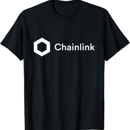 Chainlink White LINK Blockchain Defi Coin Crypto Trader Gift Small, Black